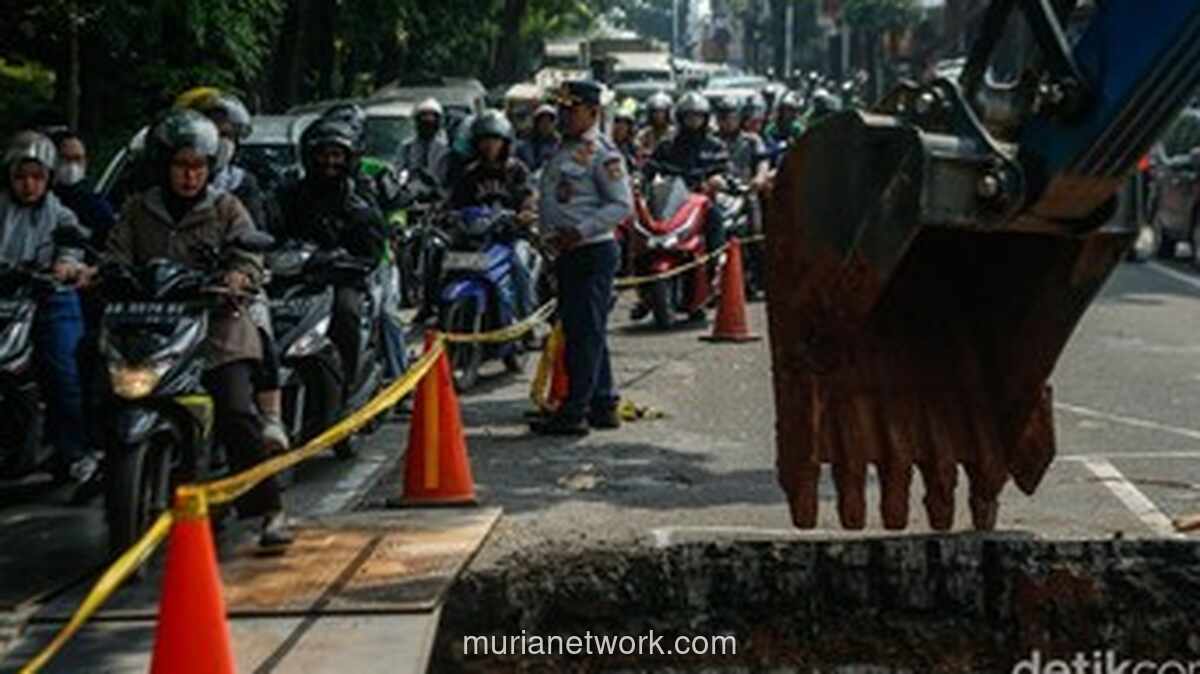 Jalan Lenteng Agung Amblas Bertahap Sejak Rabu, Kemacetan Parah di Akses Jakarta-Depok