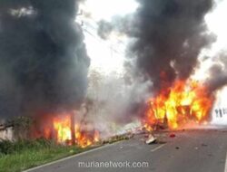 Bus ALS Tabrak Truk Tangki BBM di Musi Rawas Utara, 16 Tewas