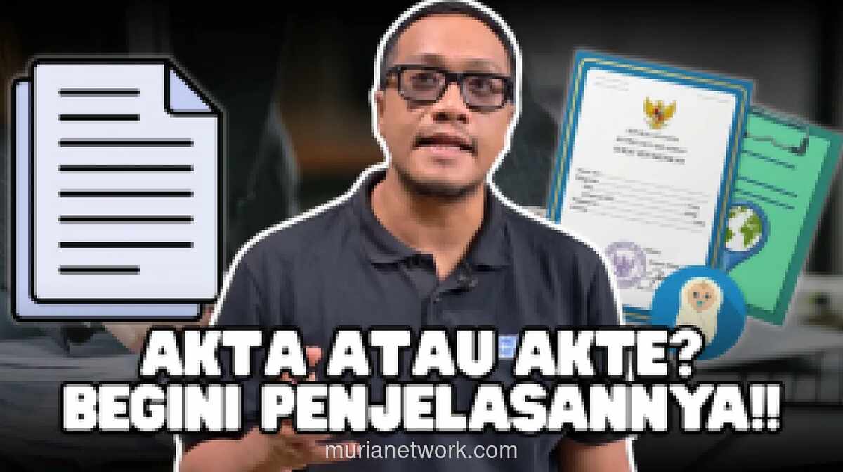 KBBI Tegaskan Penulisan Baku “Akta”, Bukan “Akte”