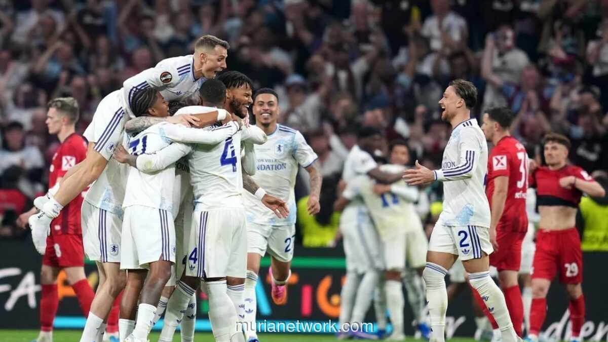 Aston Villa Hancurkan Freiburg 3-0, Akhiri Puasa Gelar Eropa 44 Tahun