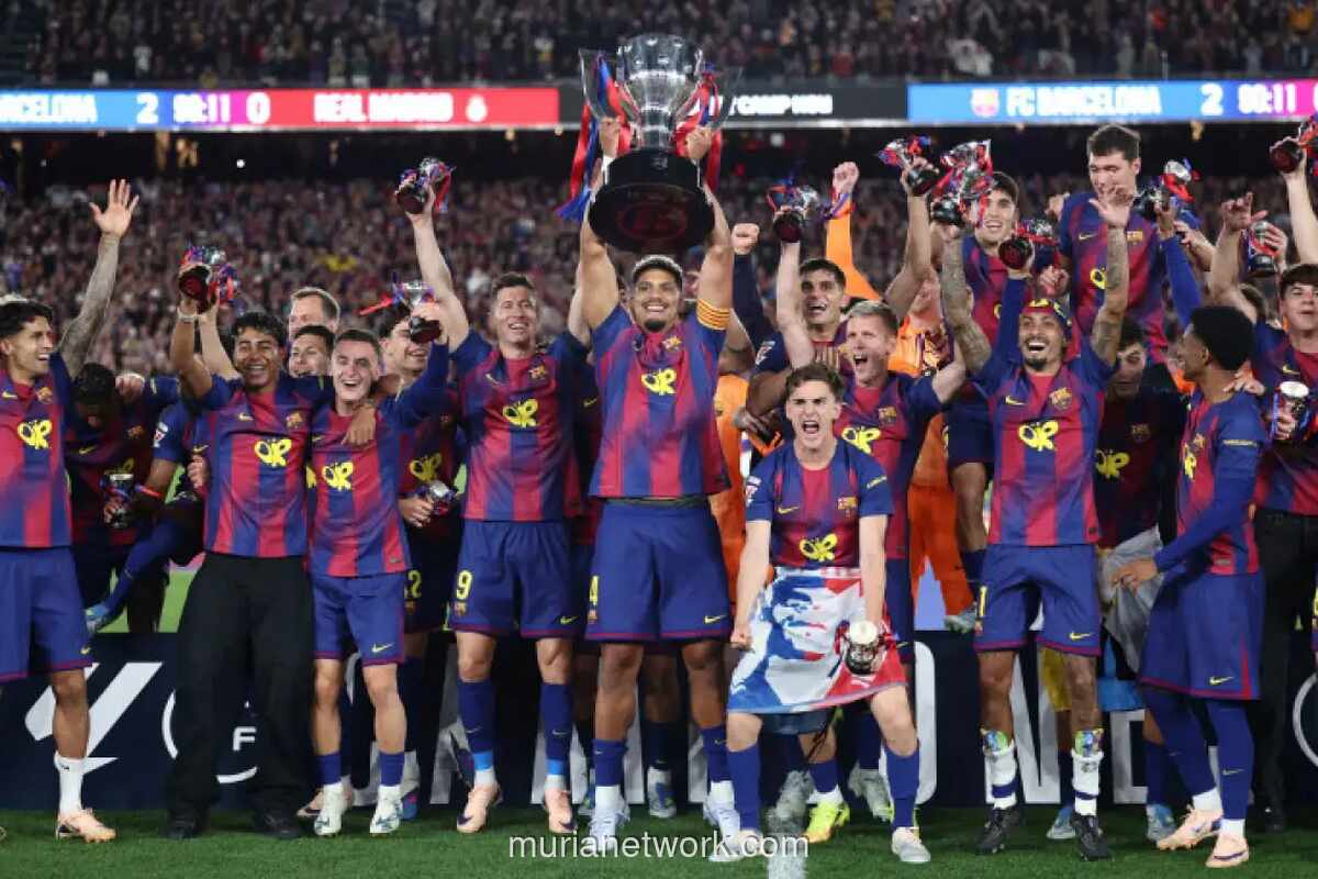 Barcelona Juara La Liga 2025/2026 Usai Kalahkan Real Madrid 2-0 di El Clasico
