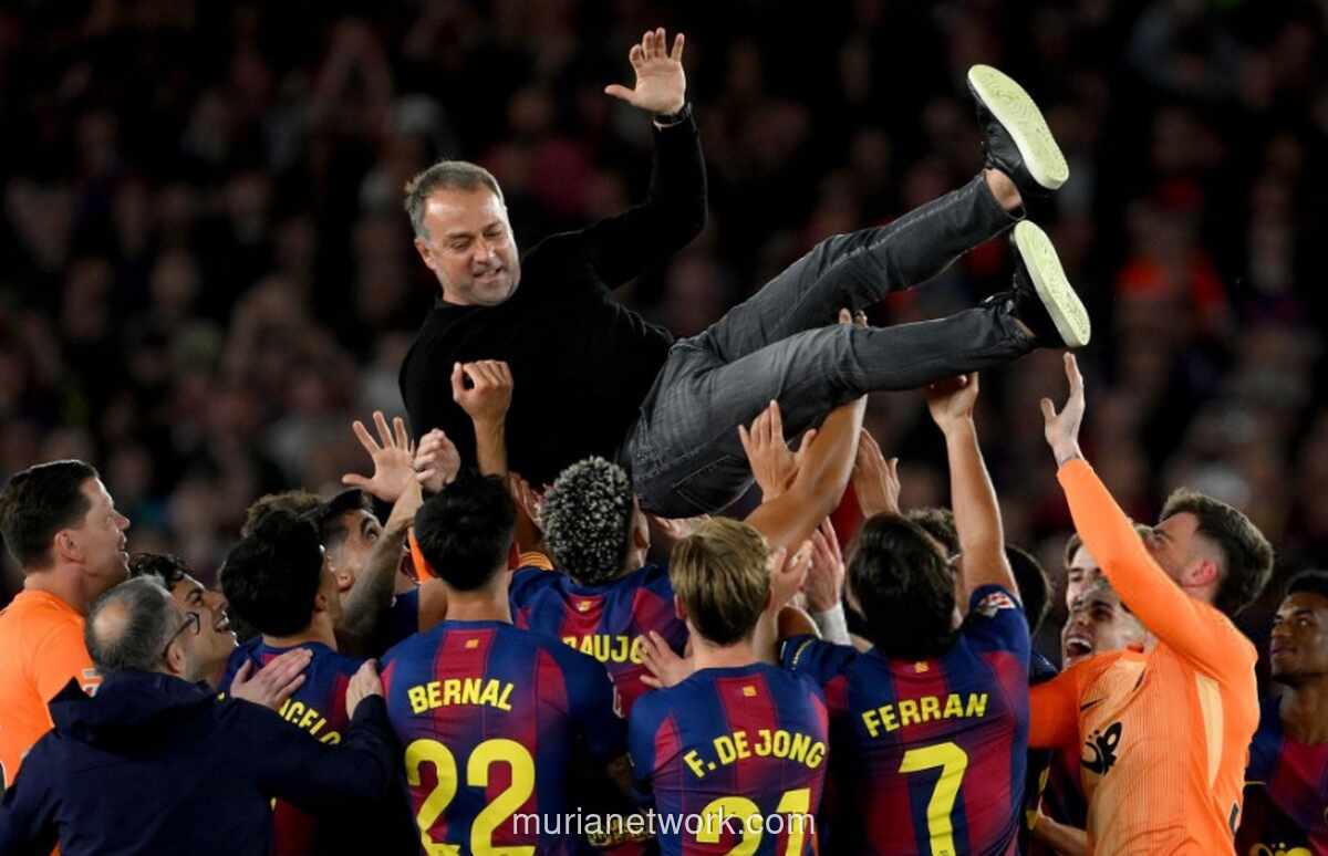 Hansi Flick Pimpin Barcelona Juara LaLiga 2025/2026, Tak Lama Setelah Sang Ayah Wafat