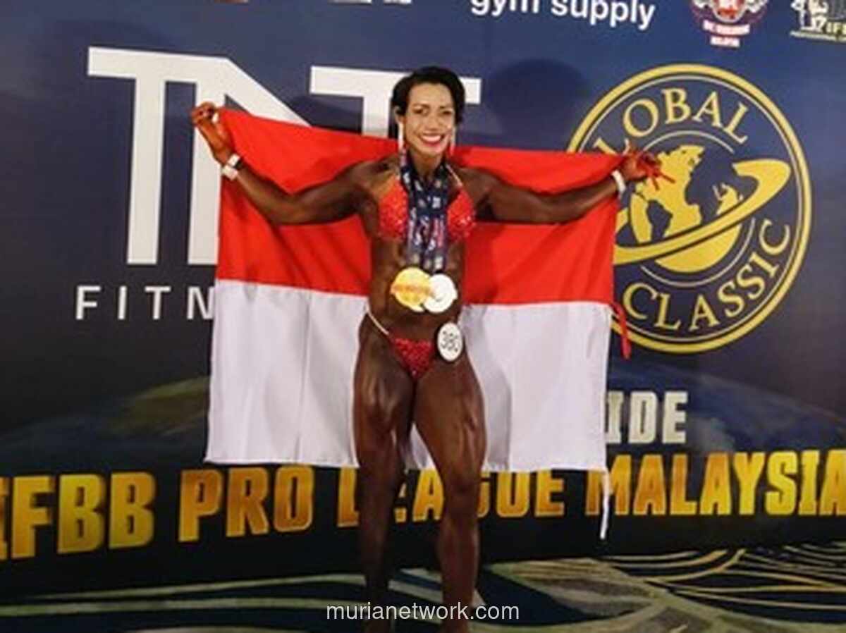 Kapolsek di Ambon Raih Tiga Medali di Kejuaraan Binaraga Internasional Malaysia