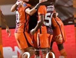 Borneo FC Kalahkan Persita 2-0, Manfaatkan Keunggulan Jumlah Pemain