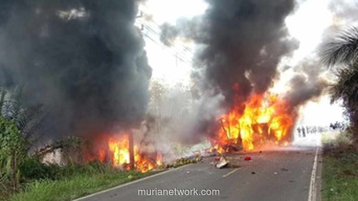Bus ALS Terbakar di Musi Rawas Utara, Enam Orang Diduga Tewas