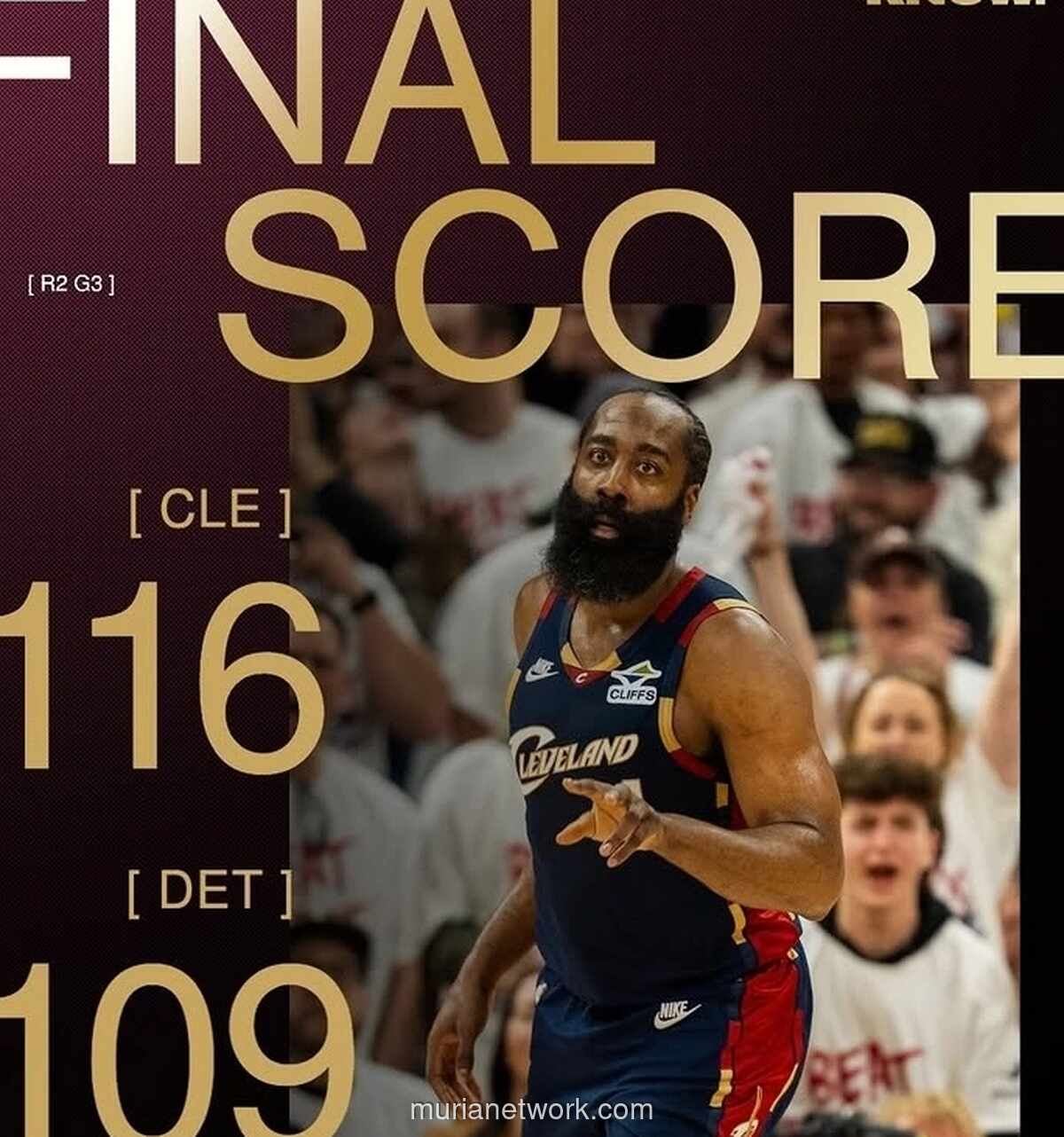 Cavaliers Perkecil Ketertinggalan dari Pistons Usai Menangi Game 3 Semifinal Wilayah Timur
