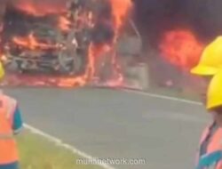 Bus ALS Tabrak Truk Tangki BBM di Musi Rawas Utara, 16 Orang Tewas