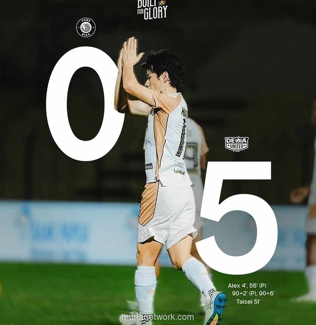 PSBS Biak Dihancurkan Dewa United 0-5, Alex Martins Cetak Hattrick
