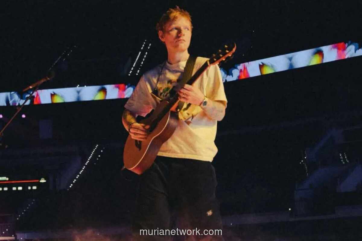 Ed Sheeran Kembali Jadi Artis Paling Banyak Diputar di Inggris Sepanjang 2025