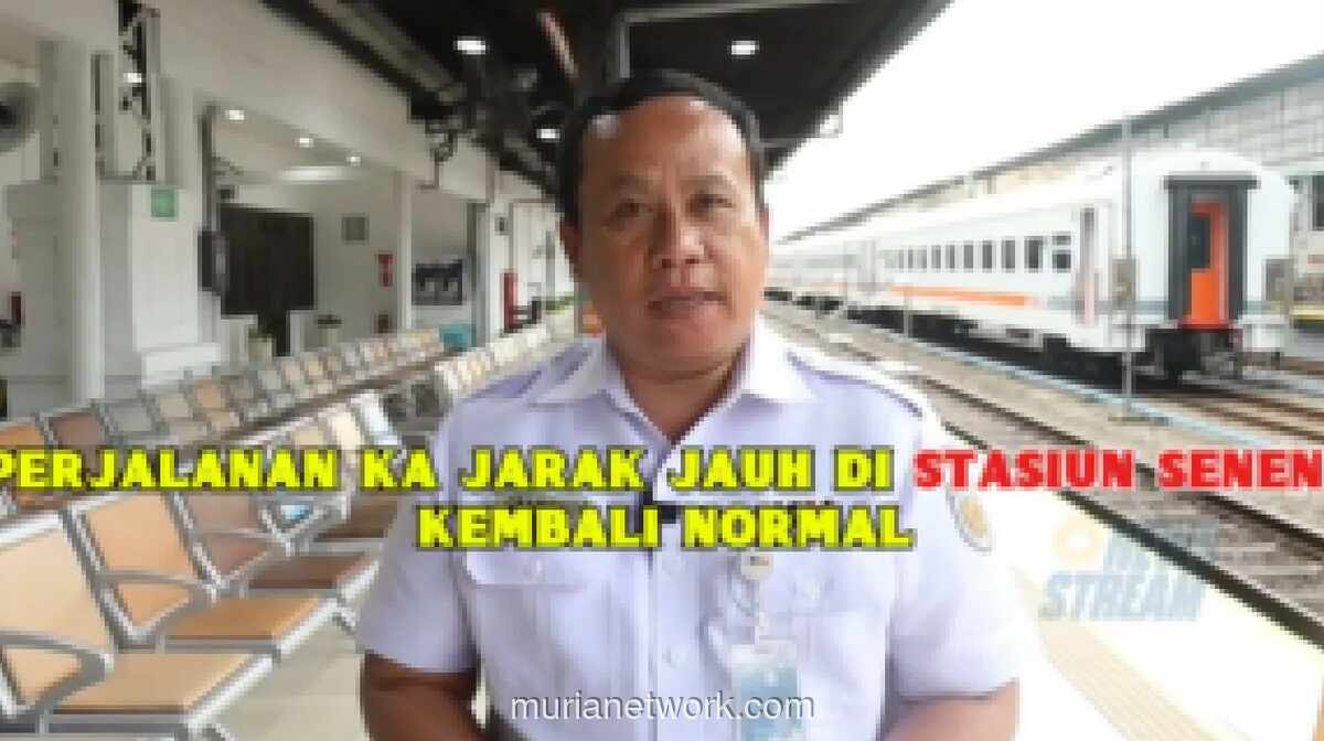 Perjalanan Kereta di Stasiun Pasar Senen Kembali Normal Usai Evakuasi Lokomotif Anjlok