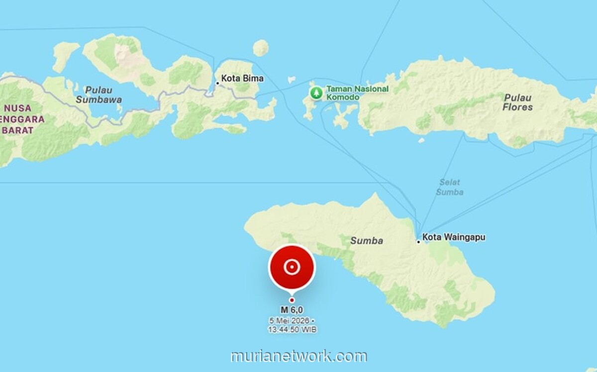Gempa Magnitudo 6,0 Guncang Sumba Barat, BMKG Pastikan Tidak Berpotensi Tsunami