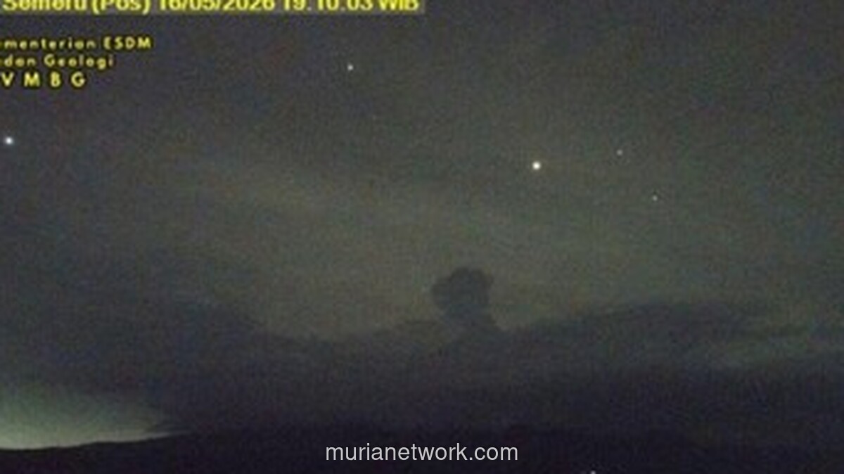 Gunung Semeru Erupsi Dua Kali Disertai Awan Panas, Status Siaga Level III