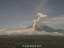 Gunung Semeru Erupsi Empat Kali dalam Semalam, Kolom Abu Capai 1.000 Meter