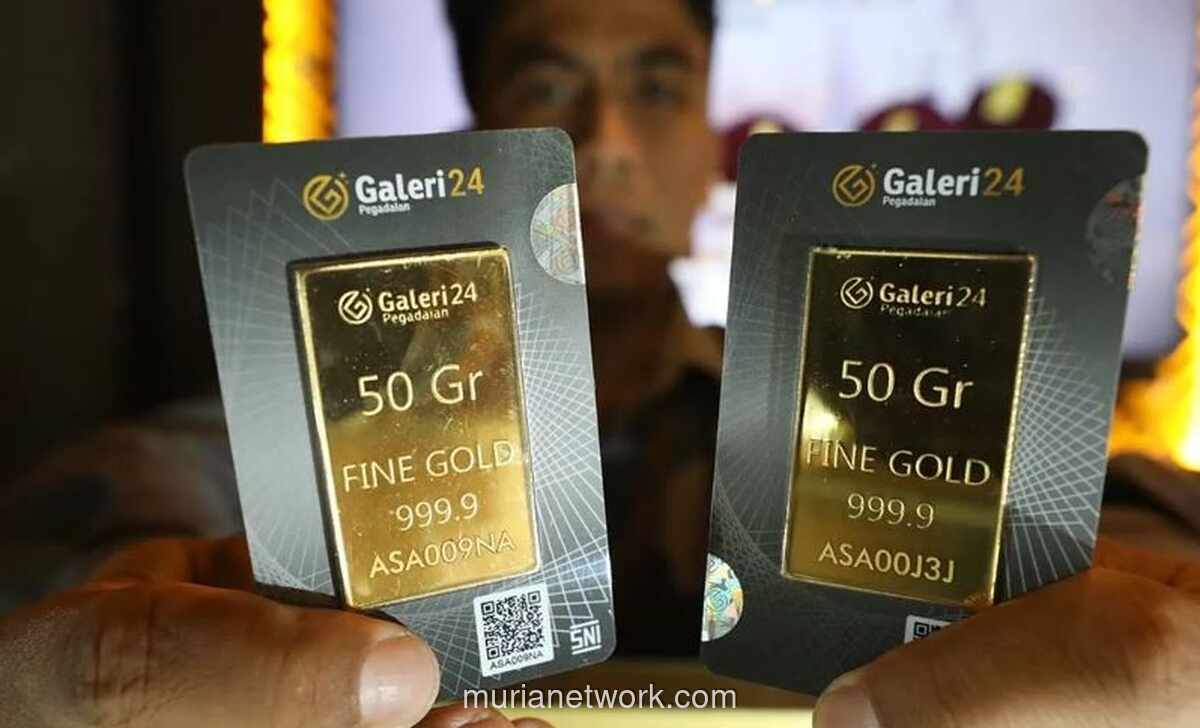 Harga Emas Batangan di Pegadaian Turun saat Iduladha, Antam Terkoreksi ke Rp2,897 Juta per Gram