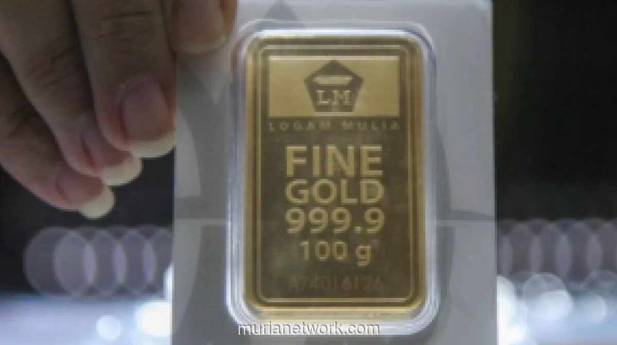 Harga Emas Antam Kembali Turun Rp13 Ribu per Gram, Buyback Ikut Melemah