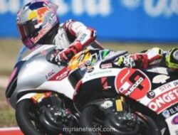 Veda Ega Pratama Balas Rival, Finis di Depan Hakim Danish pada FP2 Moto3 Prancis