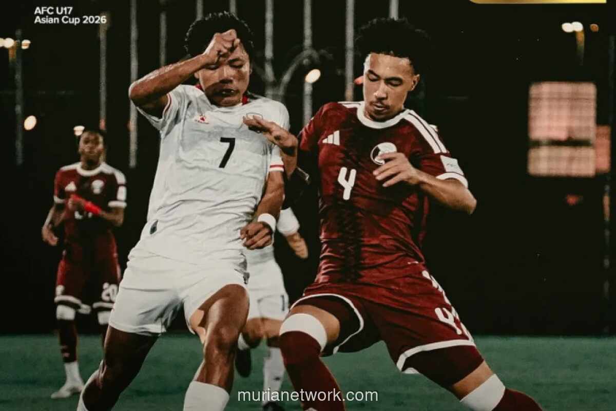 Timnas Indonesia U-17 Kalah 0-2 dari Qatar, Peluang Lolos ke Perempat Final Piala Asia U-17 di Ujung Tanduk