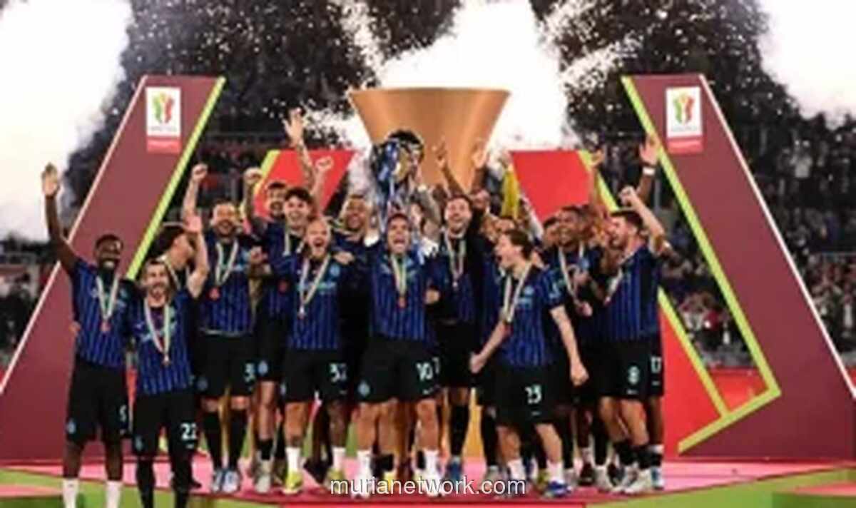 Inter Milan Juara Coppa Italia 2026, Genapi Gelar Ganda Domestik Perdana dalam 16 Tahun