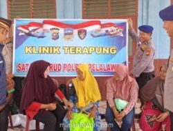 Satpolairud Pelalawan Salurkan Bantuan dan Layanan Kesehatan ke Delapan Desa Pesisir Teluk Meranti
