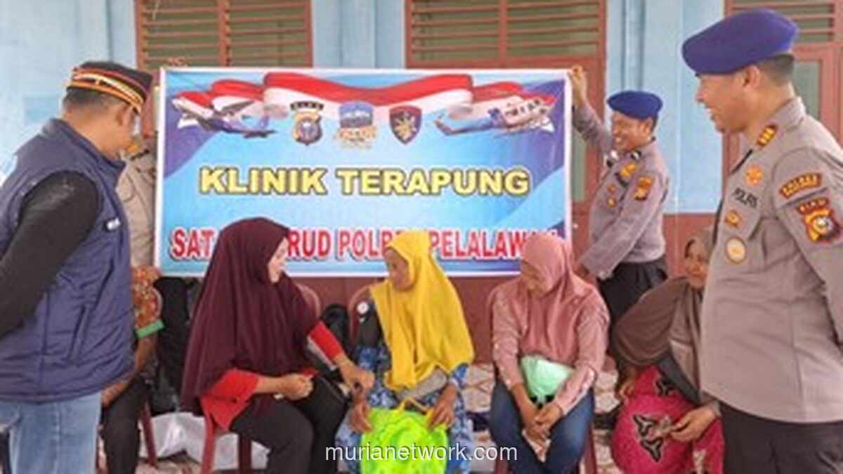 Satpolairud Pelalawan Salurkan Bantuan dan Layanan Kesehatan ke Delapan Desa Pesisir Teluk Meranti