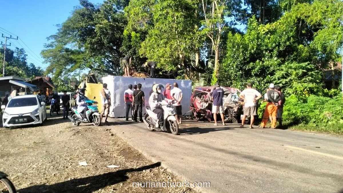 Kecelakaan Maut di Jalur Trans Sulawesi, Tiga Orang Tewas Usai Truk dan Minibus Tabrakan di Luwu