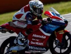 Kiandra Ramadhipa Tembus Posisi Lima Besar di Moto3 Junior Catalunya