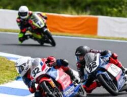 Kiandra Ramadhipa Gagal ke Podium Meski Sempat Pimpin Balapan Moto3 Junior Catalunya