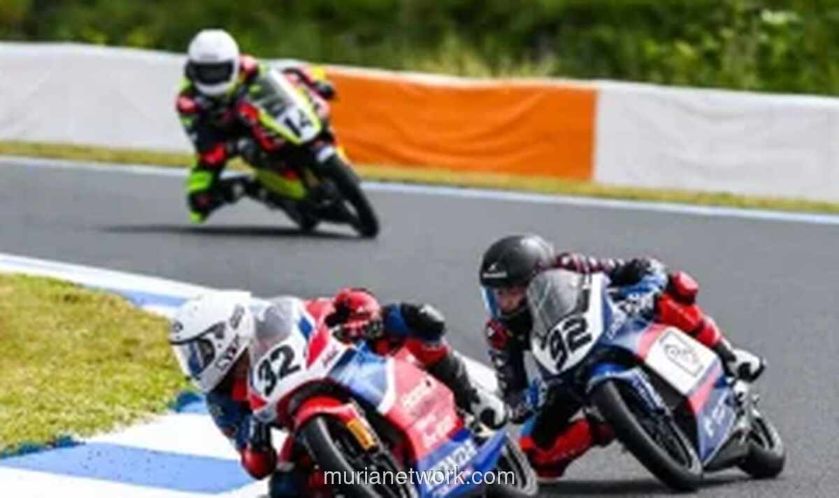 Kiandra Ramadhipa Gagal ke Podium Meski Sempat Pimpin Balapan Moto3 Junior Catalunya