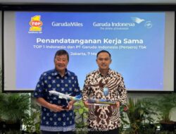 Garuda Indonesia Gandeng Top 1, Anggota GarudaMiles Kini Bisa Kumpulkan Poin dari Servis Kendaraan