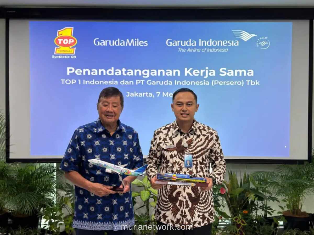 Garuda Indonesia Gandeng Top 1, Anggota GarudaMiles Kini Bisa Kumpulkan Poin dari Servis Kendaraan