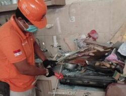 Ledakan Gas di Tambora Hancurkan Satu Rumah, Seorang Lansia Dilarikan ke RS