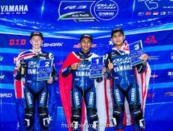 Pembalap Muda Indonesia Sabian Fathul Ilmi Juarai Seri Kedua Yamaha R3 BLU CRU Asia-Pasifik di Australia