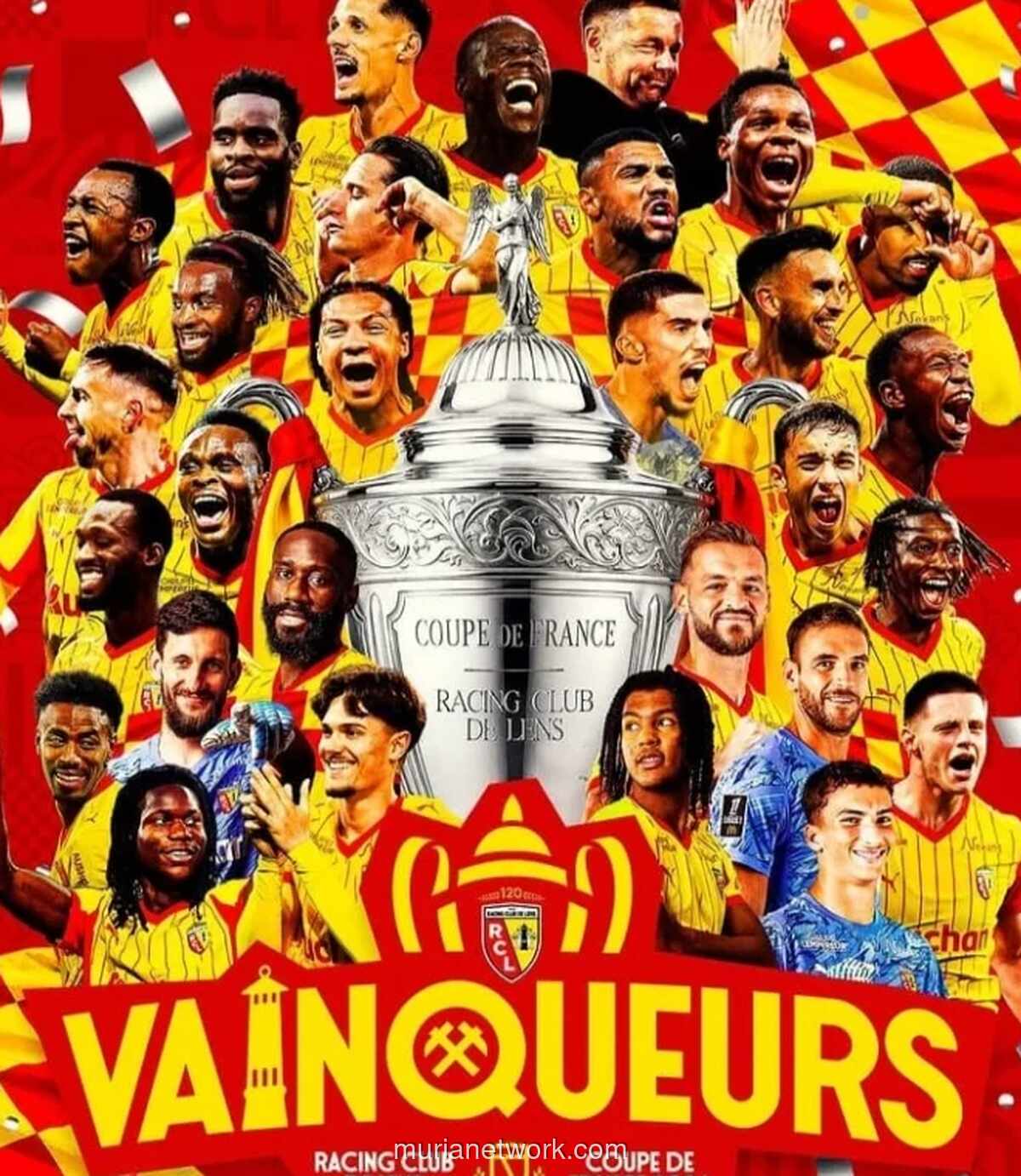 RC Lens Akhiri Puasa Gelar 120 Tahun Usai Taklukkan Nice di Final Coupe de France