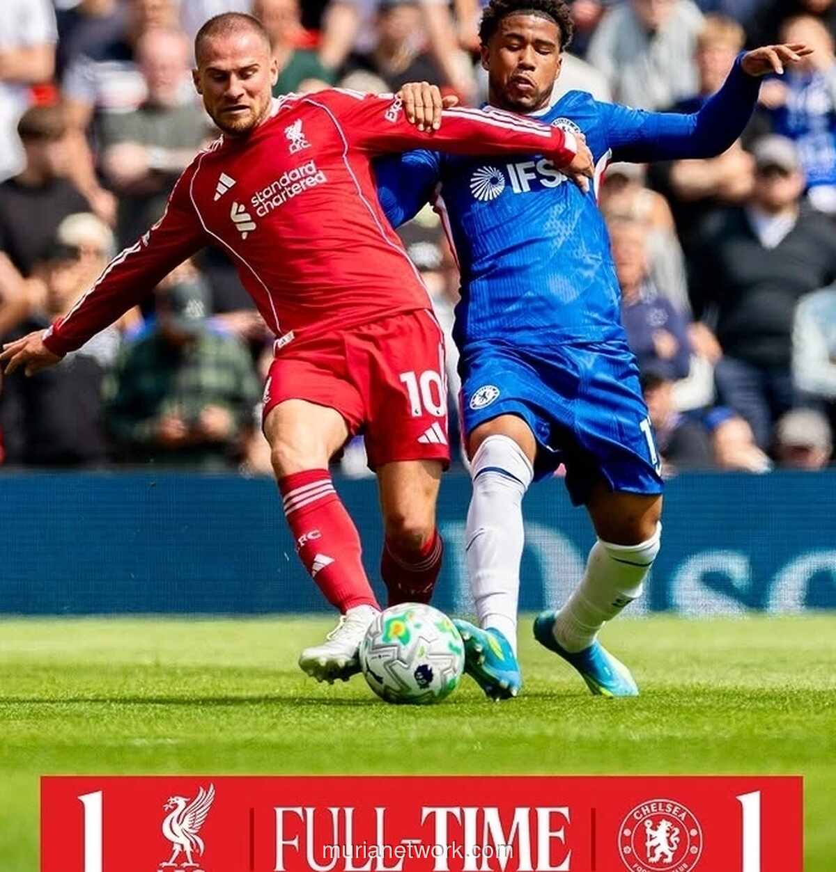 Liverpool dan Chelsea Imbang 1-1 di Anfield, Gol Gravenberch Dibalas Enzo Fernandez