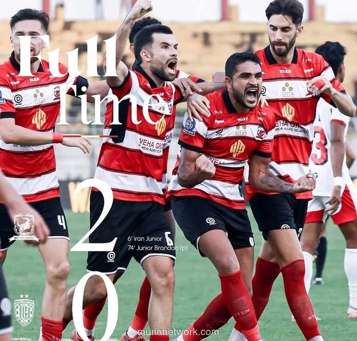 Madura United Hajar Bali United 2-0, Jauh dari Zona Degradasi