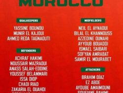 Maroko Umumkan 26 Pemain untuk Piala Dunia 2026, Siap Hadapi Brasil di Grup C