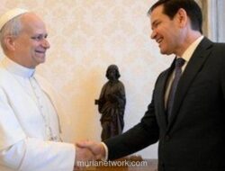 Menhan AS Rubio Temui Paus Leo XIV di Vatikan, Tegaskan Komitmen Perdamaian Timur Tengah