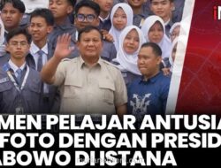 Ratusan Pelajar Jawa Barat Kunjungi Istana, Bertemu Presiden Prabowo dalam Program Edukasi