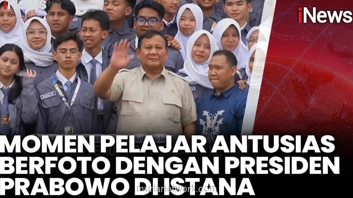 Ratusan Pelajar Jawa Barat Kunjungi Istana, Bertemu Presiden Prabowo dalam Program Edukasi