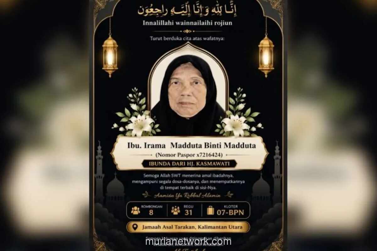 Jemaah Haji Lansia Asal Tarakan Meninggal di Makkah Saat Bersiap Menuju Arafah