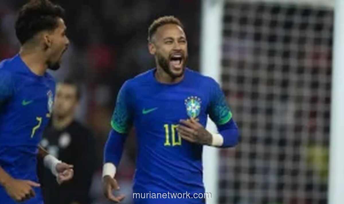 Cedera Betis saat Latihan Timnas Brasil, Mimpi Neymar Tampil di Piala Dunia 2026 Terancam