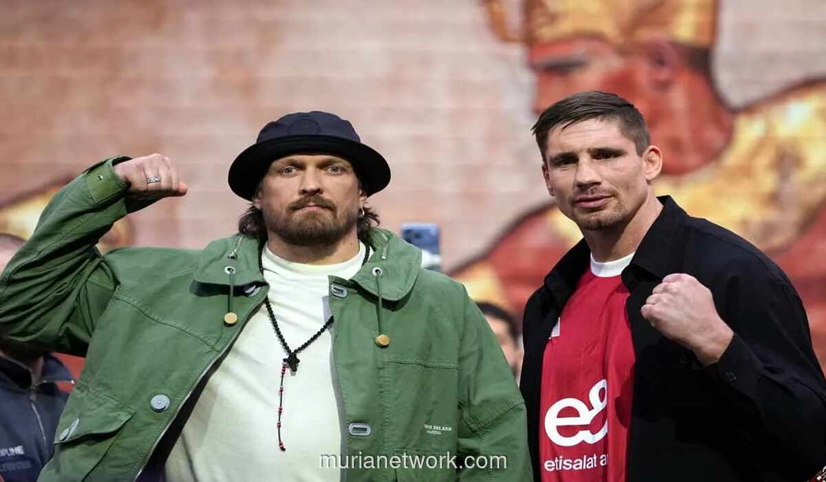 Usyk Intensifkan Latihan Hadapi Legenda Kickboxing Verhoeven di Piramida Giza