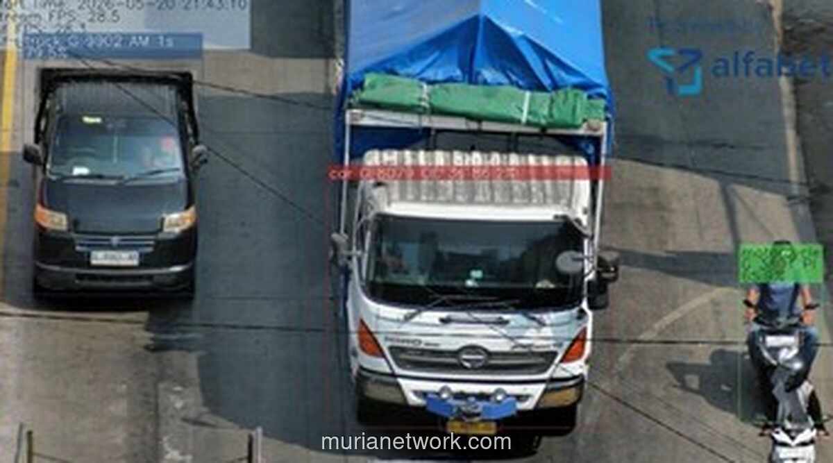 Korlantas Uji Coba ETLE Drone dengan Kamera Pembaca Plat Nomor untuk Awasi Pelanggaran Truk Sumbu 3 di Pemalang
