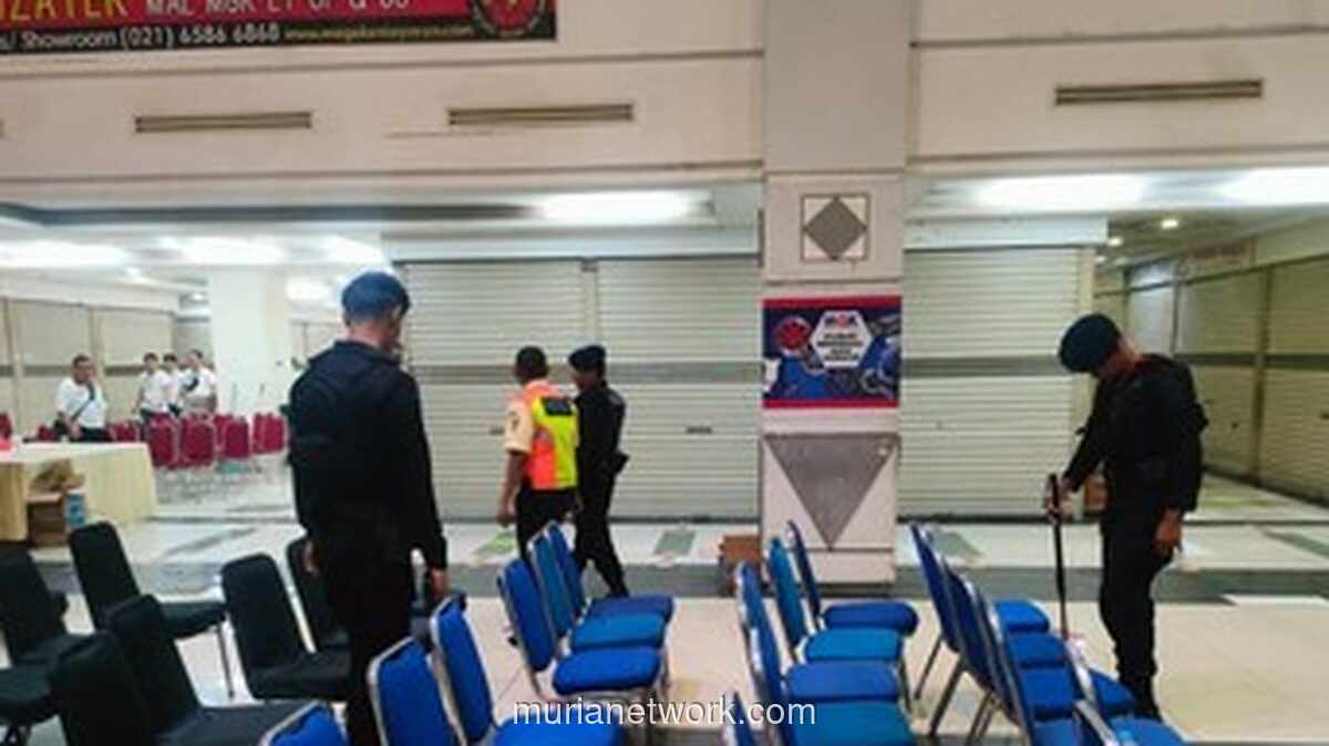 Brimob Sterilisasi Kawasan MGK Kemayoran Jelang Perayaan Waisak Nasional