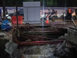 Proses Perbaikan Jalan Ambles Lenteng Agung Dikebut, Lalu Lintas Ditargetkan Normal Tiga Hari
