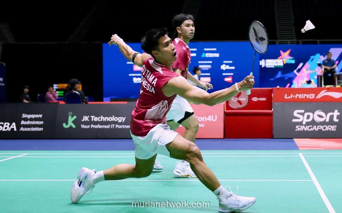 Sabar/Reza Kalahkan Wakil Tuan Rumah, Melaju ke 16 Besar Singapore Open 2026