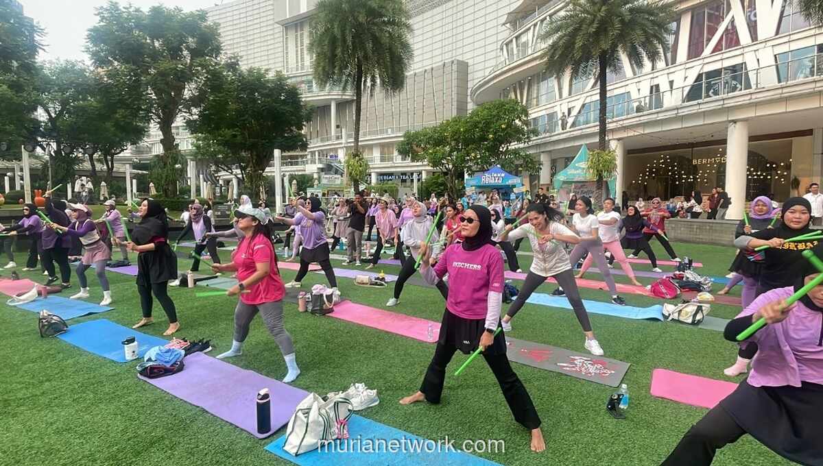Puluhan Perempuan Antusias Ikuti Pound Fit X MusicZone di Jakarta, Jadi Andalan Redakan Stres