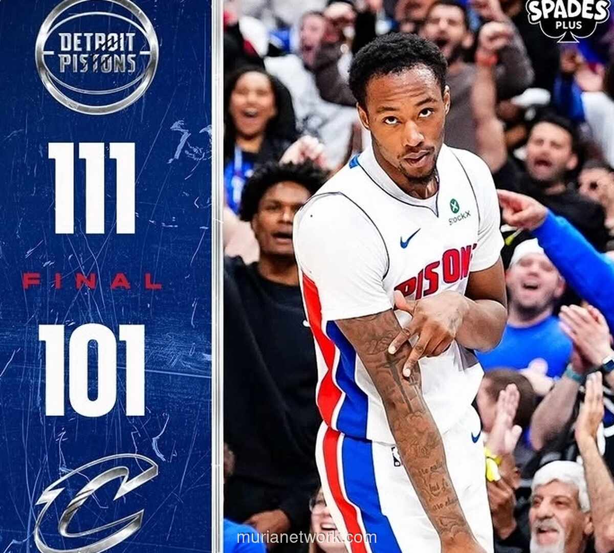 Pistons Kalahkan Cavaliers 111-101 di Game 1 Semifinal Wilayah Timur, Cunningham Cetak 32 Poin