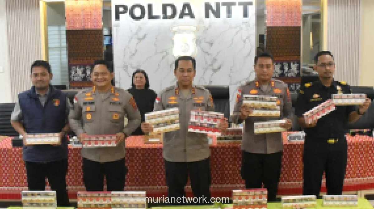 Polda NTT Bongkar Jaringan Penyelundupan Rokok Ilegal dari Tiongkok, Amankan Barang Bukti Rp23 Miliar