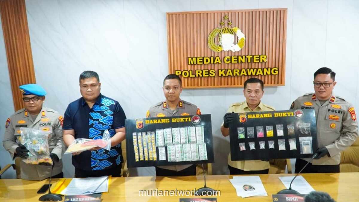 Polres Karawang Ungkap 20 Kasus Narkoba dan Obat Ilegal, 24 Tersangka Diamankan
